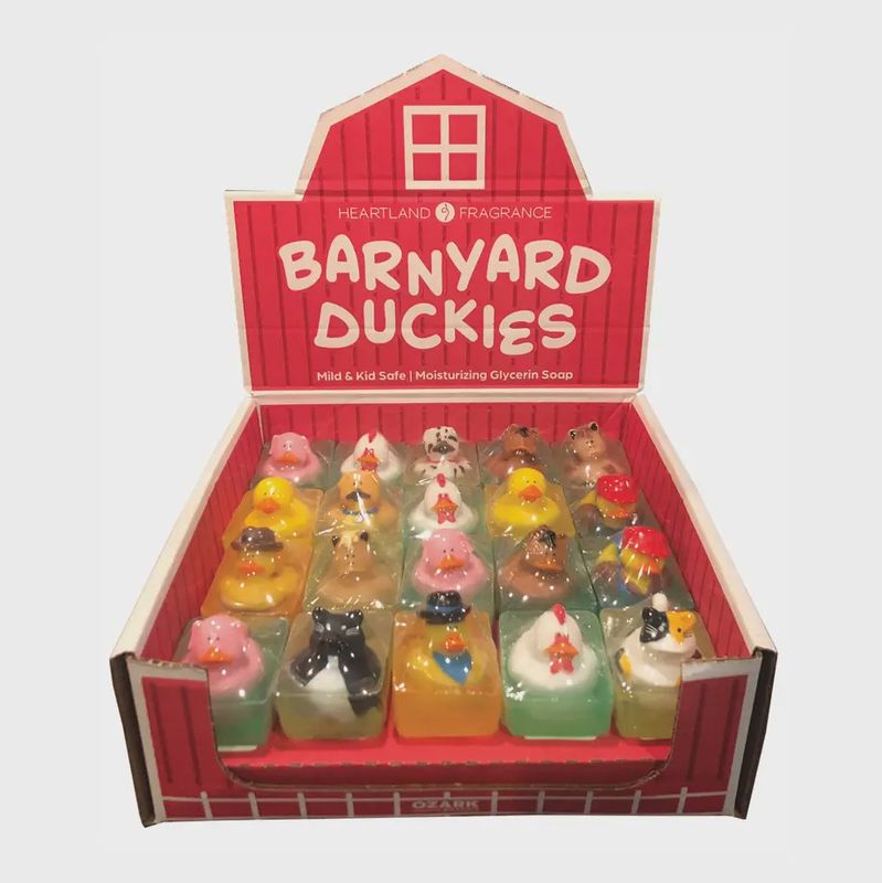 Barnyard Rubber Duck Soap Set