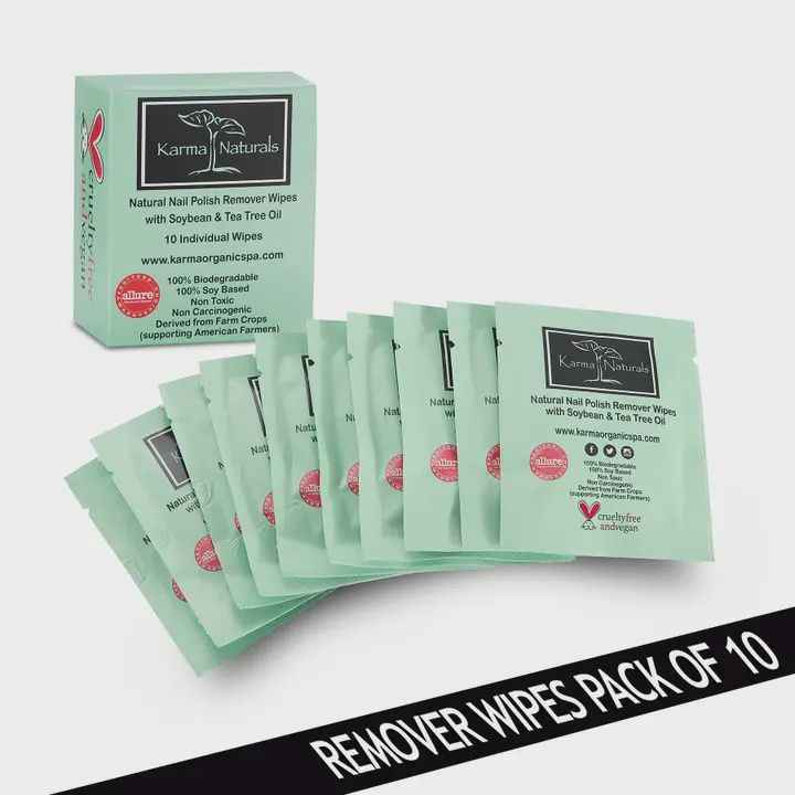 Tea Tree Nail Polish Remover Wipes