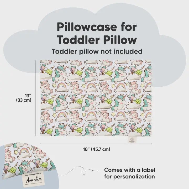 Printed Toddler Pillowcase 13x18