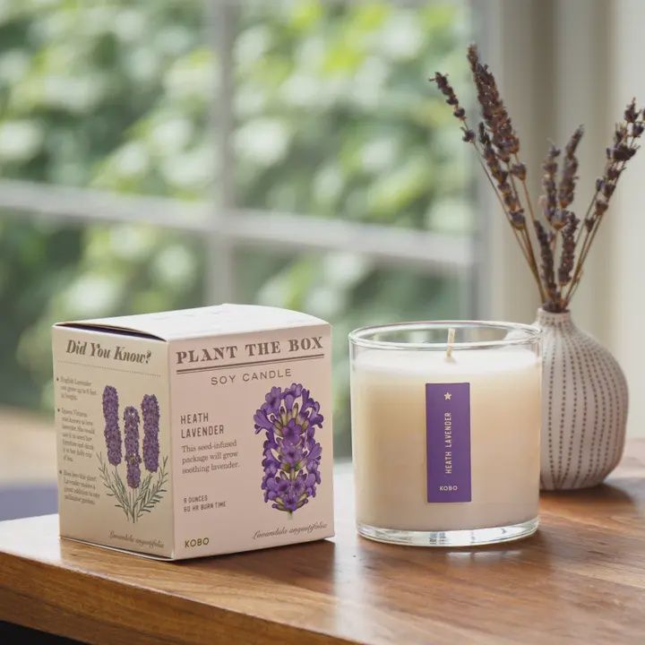 Heath Lavender Plant The Box Candle 9oz