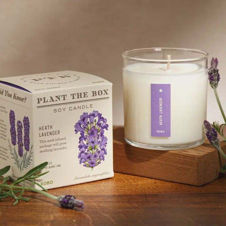 Heath Lavender Plant The Box Candle 9oz