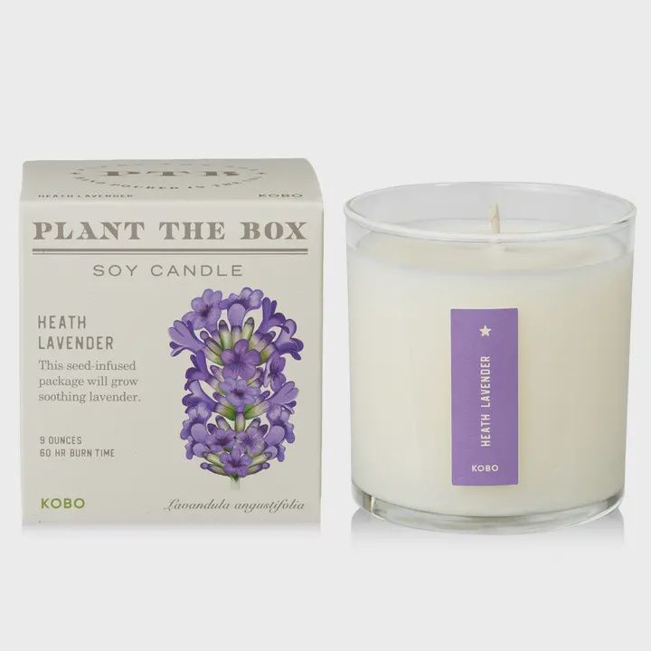 Heath Lavender Plant The Box Candle 9oz
