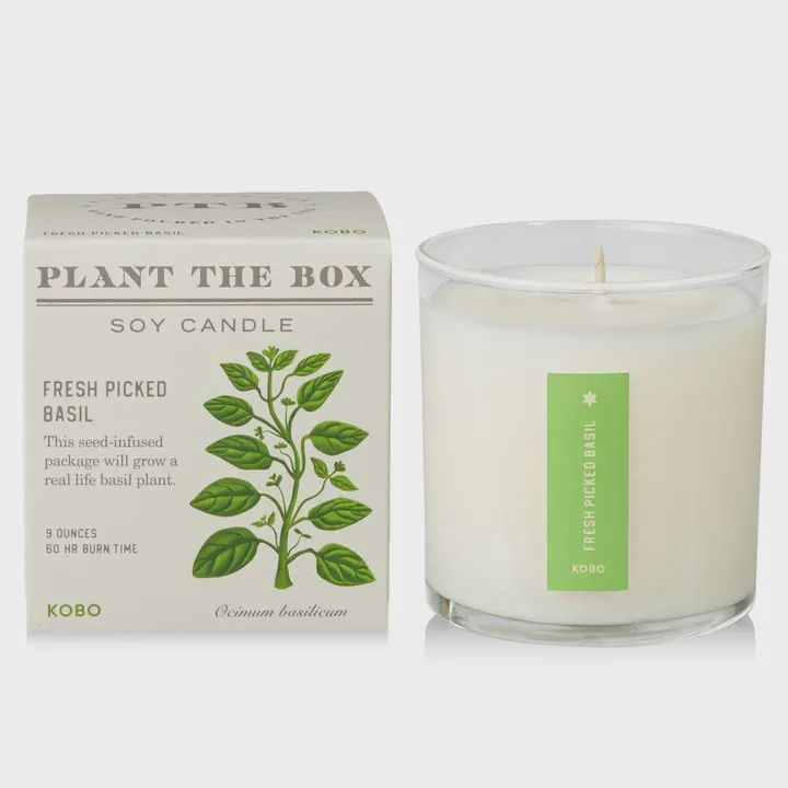 Fresh Pickled Basil Plant The Box Candle 9oz