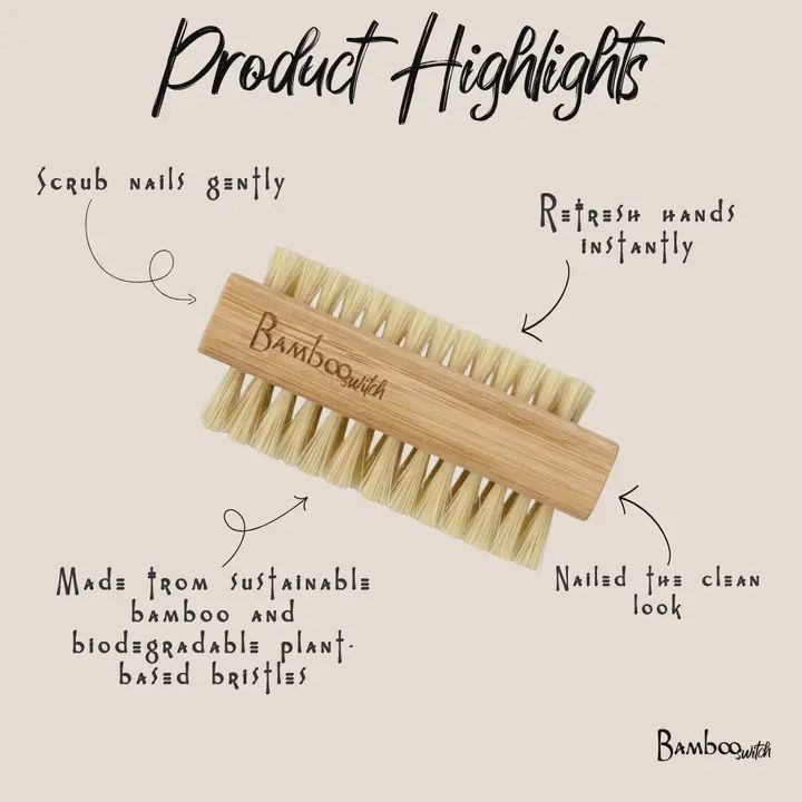 Bamboo Vegan Nail Brush