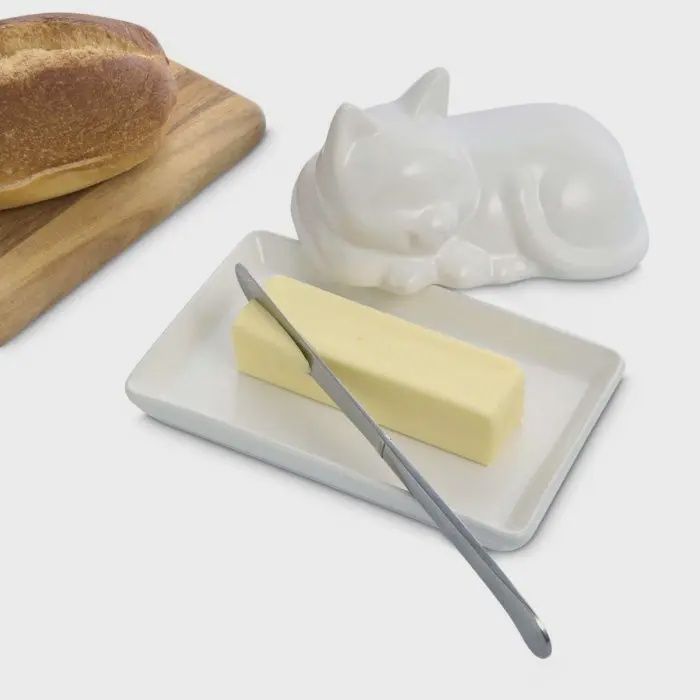Kitchen Cat Butter Dish