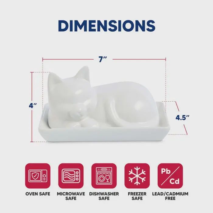 Kitchen Cat Butter Dish
