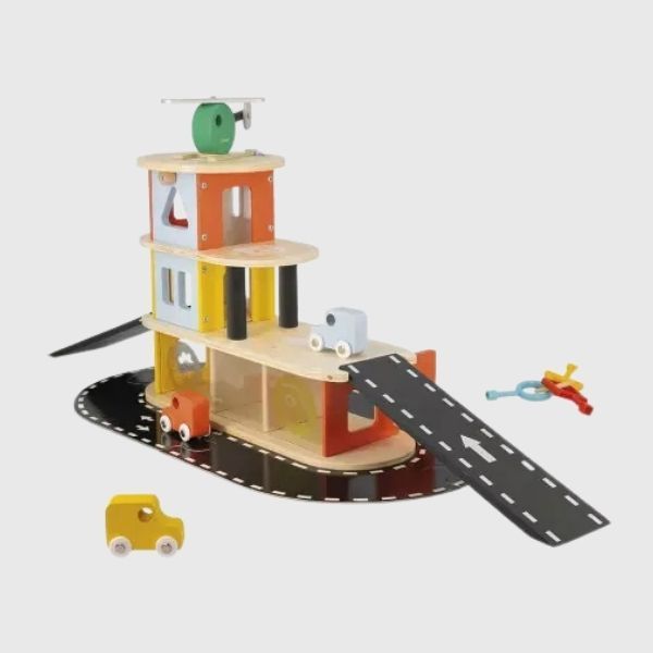 Wooden Toy Garage Wooden Toy Garage
