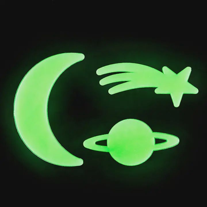 Glow in the Dark Star and Moon Stick Ons