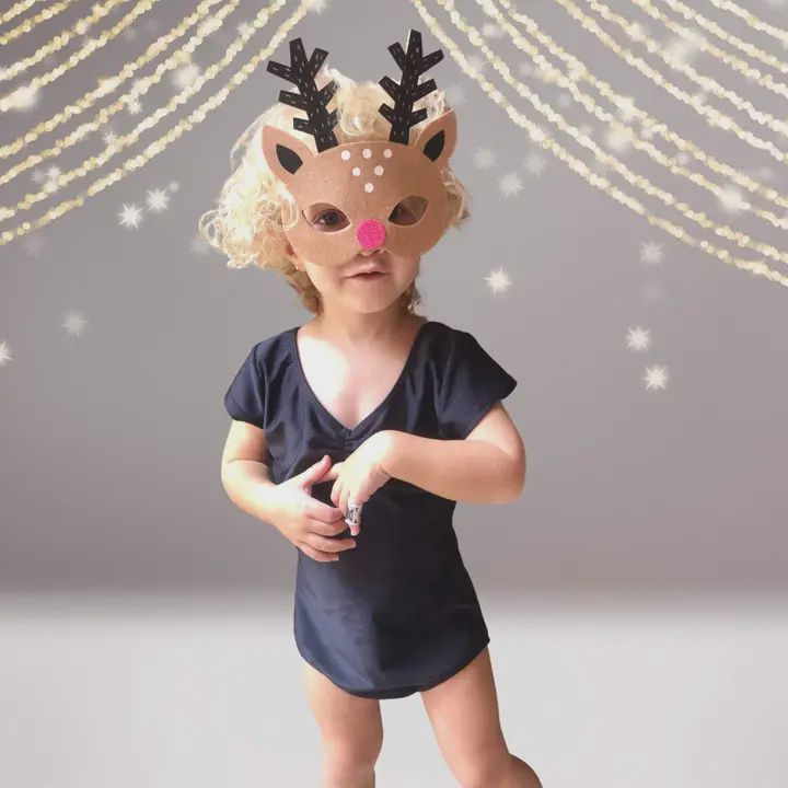 Kids Reindeer Costume Mask
