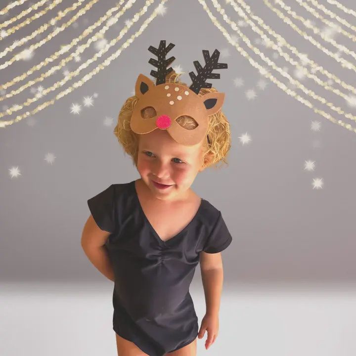 Kids Reindeer Costume Mask