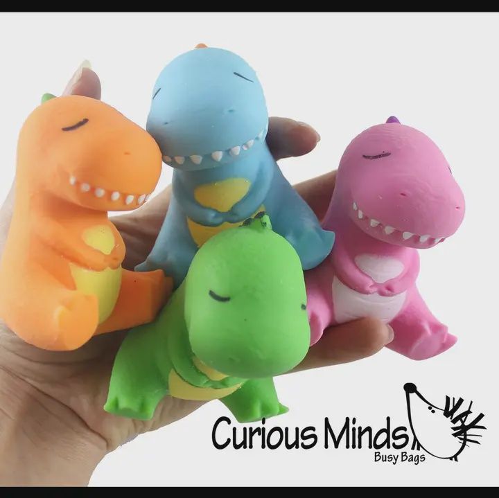 Dinosaur Soft Cream Doh Filled Stress Ball - Squishy Gooe