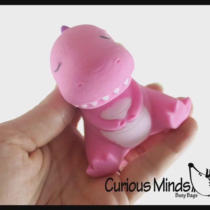 Dinosaur Soft Cream Doh Filled Stress Ball - Squishy Gooe