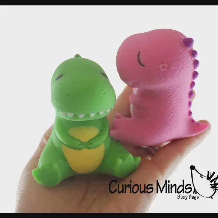 Dinosaur Soft Cream Doh Filled Stress Ball - Squishy Gooe