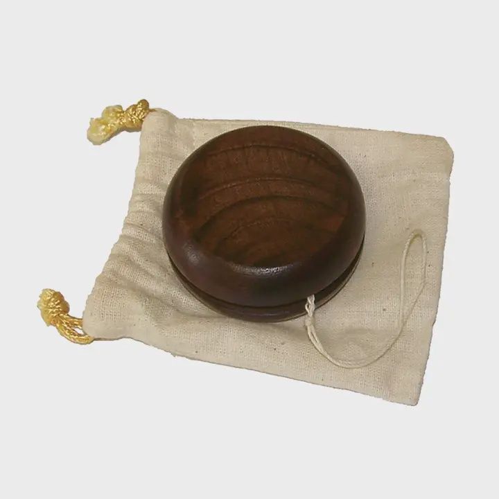 Wooden Yo-Yo in Cloth Bag 2"