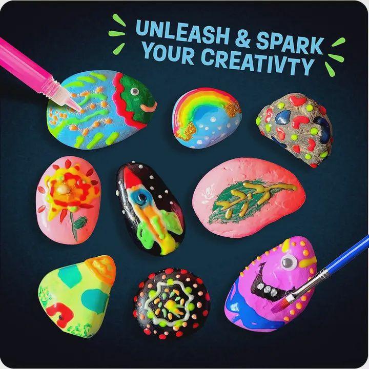 Rock Painting Kit - Glow in the Dark