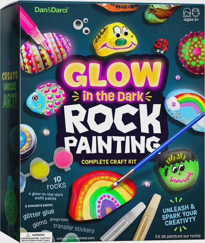 Rock Painting Kit - Glow in the Dark