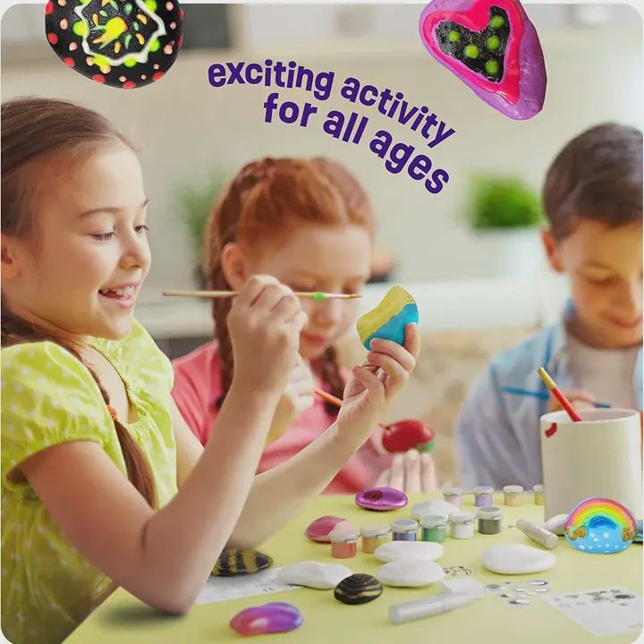 Rock Painting Kit - Glow in the Dark