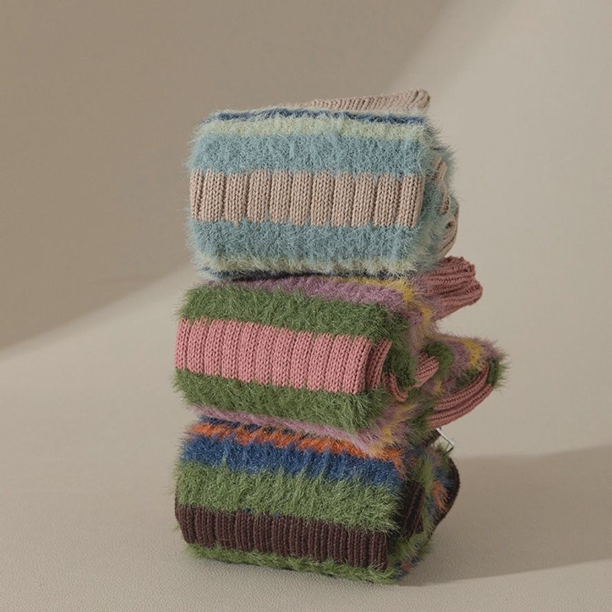 Rufia Striped Thick Warm Socks