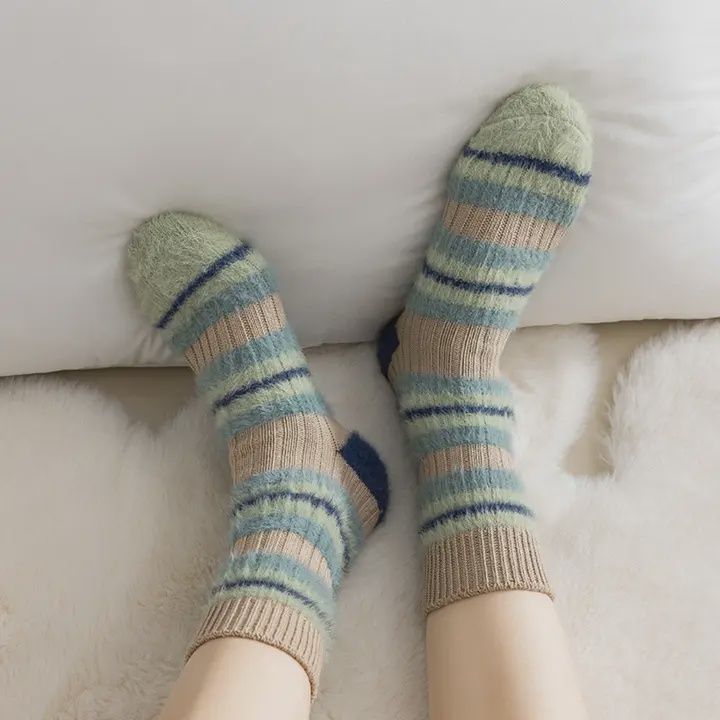 Rufia Striped Thick Warm Socks