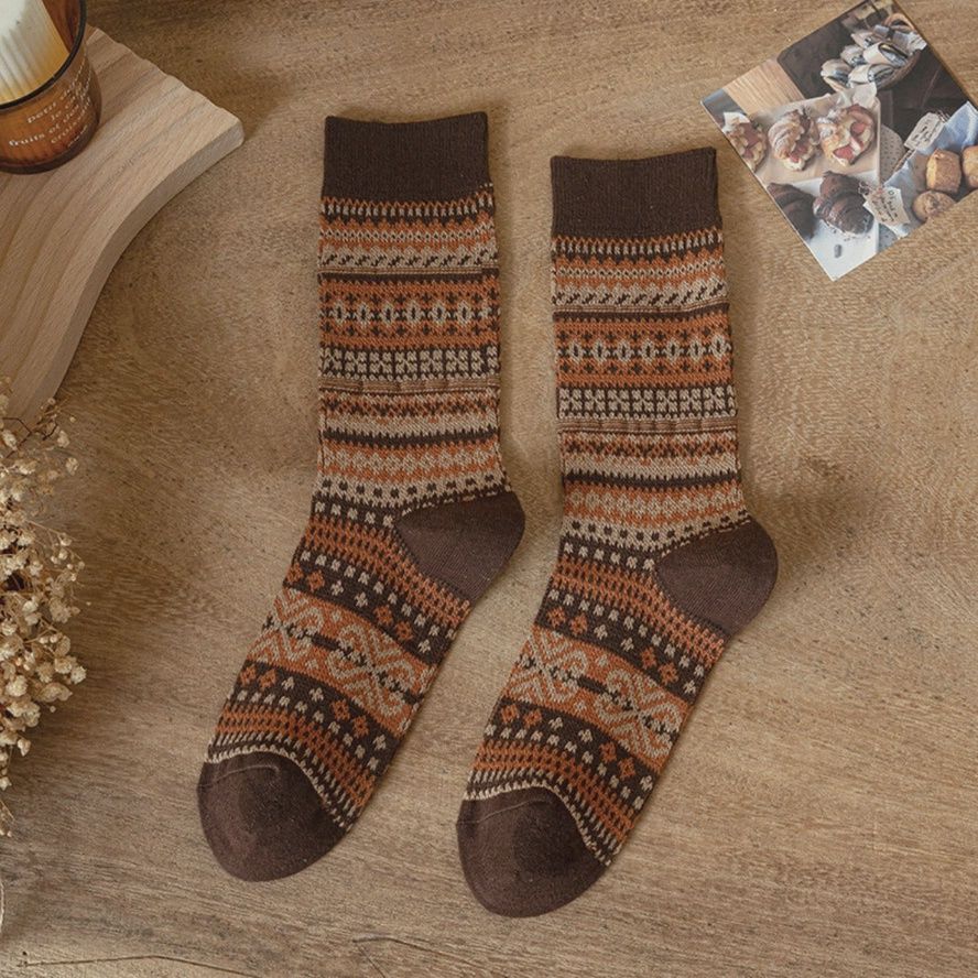 Rufia Geometric Pattern Autumn/Winter Socks