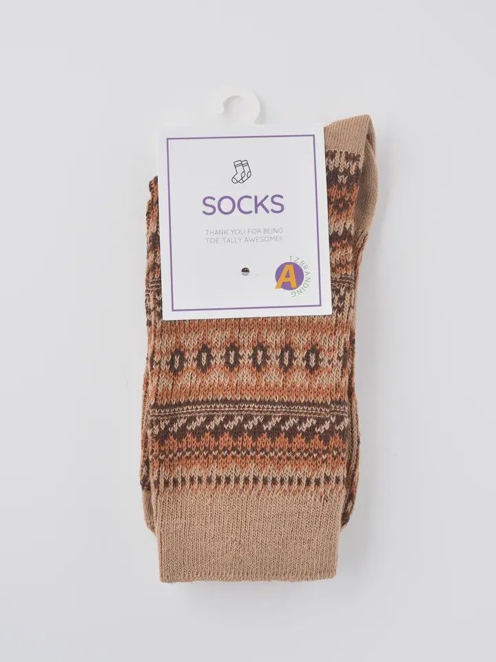 Rufia Geometric Pattern Autumn/Winter Socks