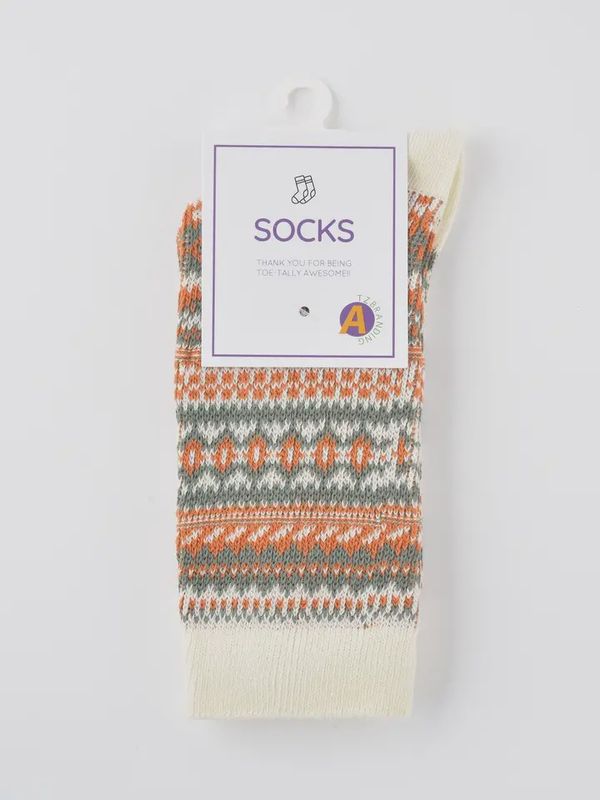 Rufia Geometric Pattern Autumn/Winter Socks