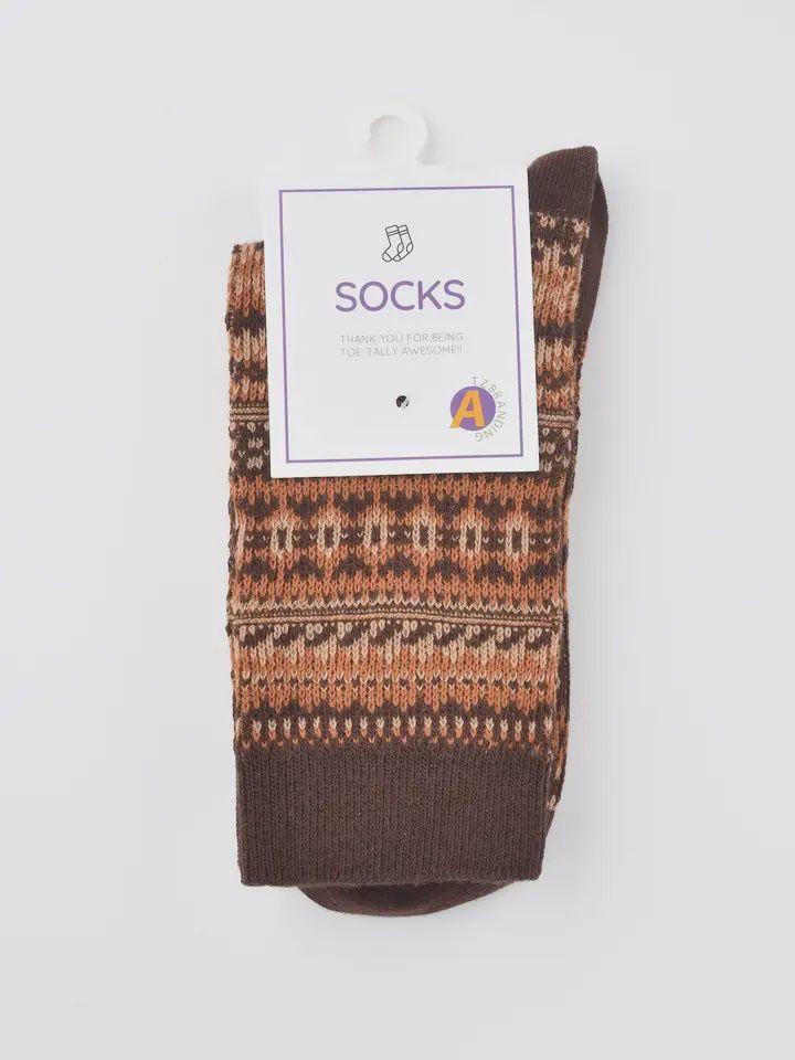 Rufia Geometric Pattern Autumn/Winter Socks