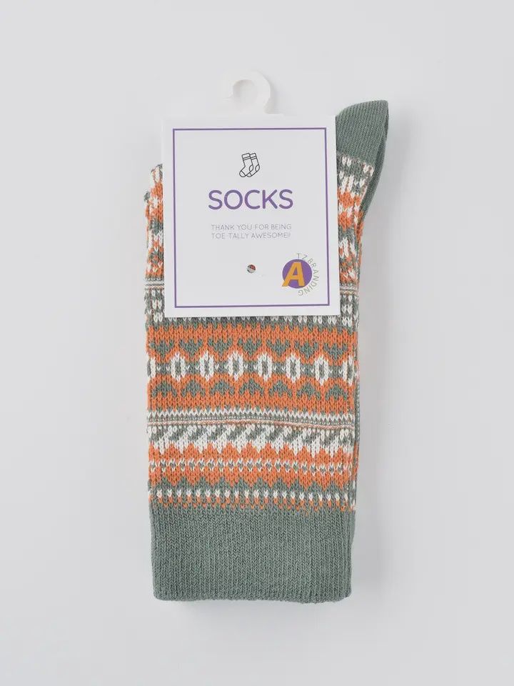 Rufia Geometric Pattern Autumn/Winter Socks