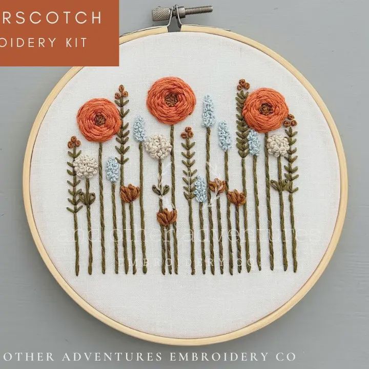 Hand Embroidery Kit - Wildwood in Butterscotch
