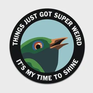 Mincing Mockingbird Sticker