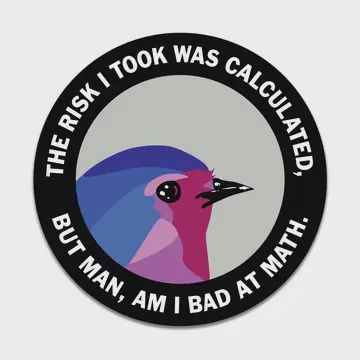 Mincing Mockingbird Sticker