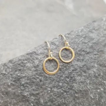 Gold Circle Earrings x-small