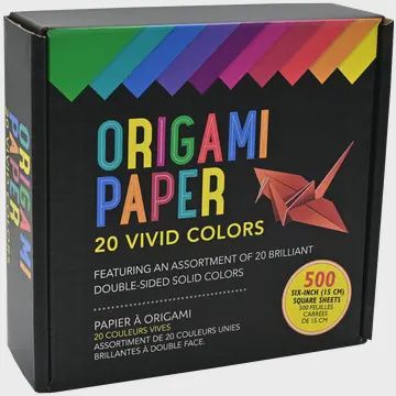 Origami Paper 20 Vivid Colors 500 sheets