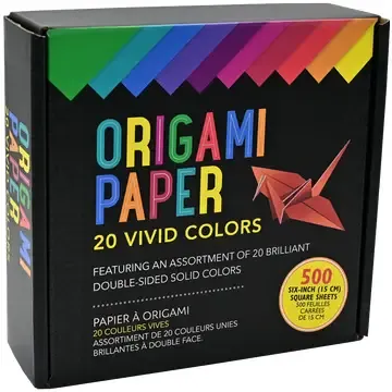 Origami Paper 20 Vivid Colors 500 sheets