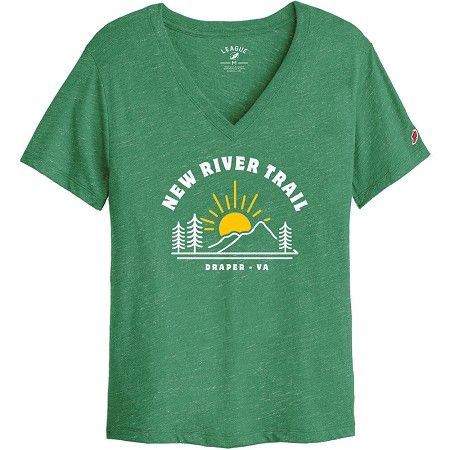 New River Trail T-Shirt, Color: Kelly Green, Size: Small