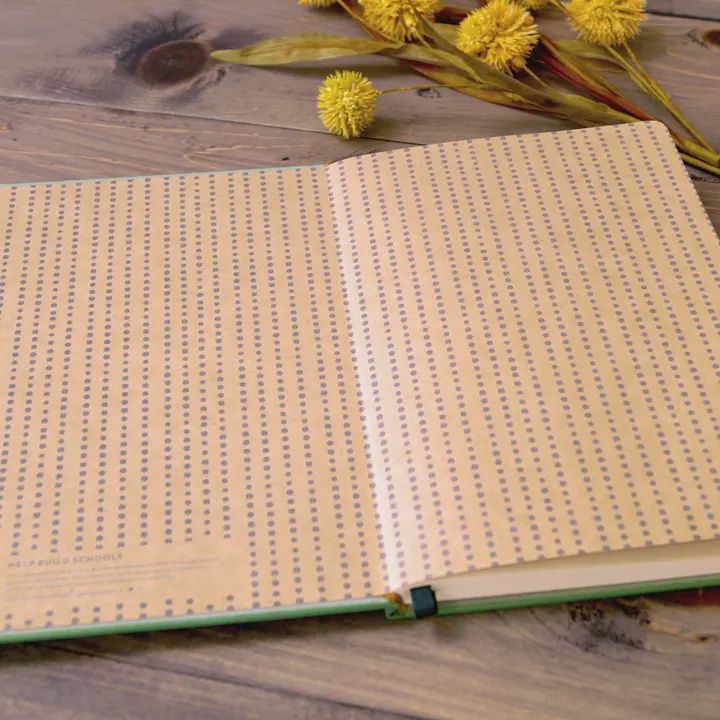 Petite Blooms Vegan  Embroidered Journal