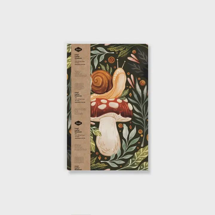 Snail &amp; Mushroom Classic Layflat Notebook