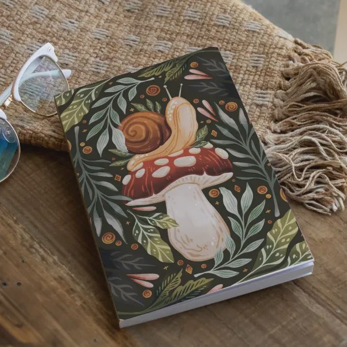 Snail &amp; Mushroom Classic Layflat Notebook