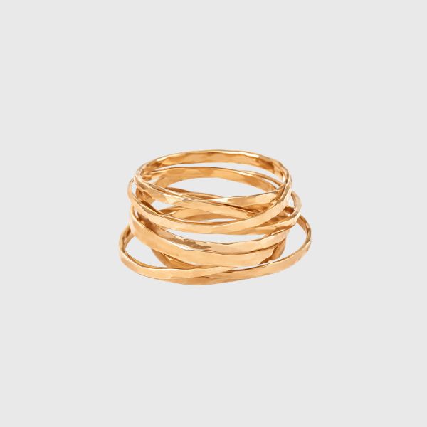 Romantic Stacking Ring size 9 14k GF
