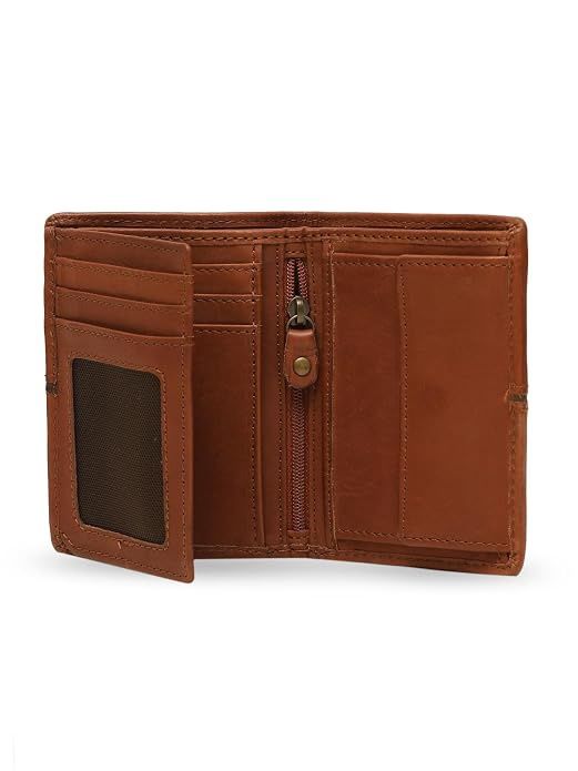 Classic Mens Wallet, Genuine Distressed Leather