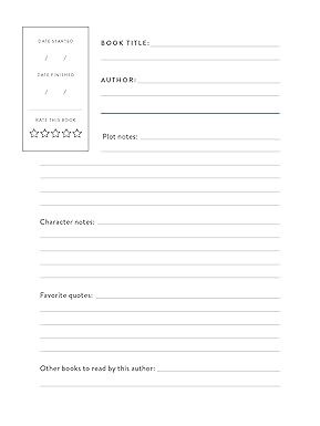 Bibliophile Readers Journal Book