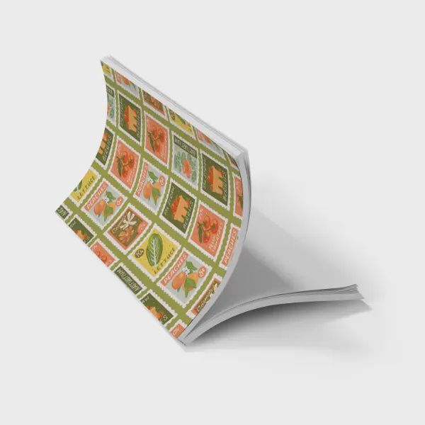 Garden Stamps Classic Layflat Notebook