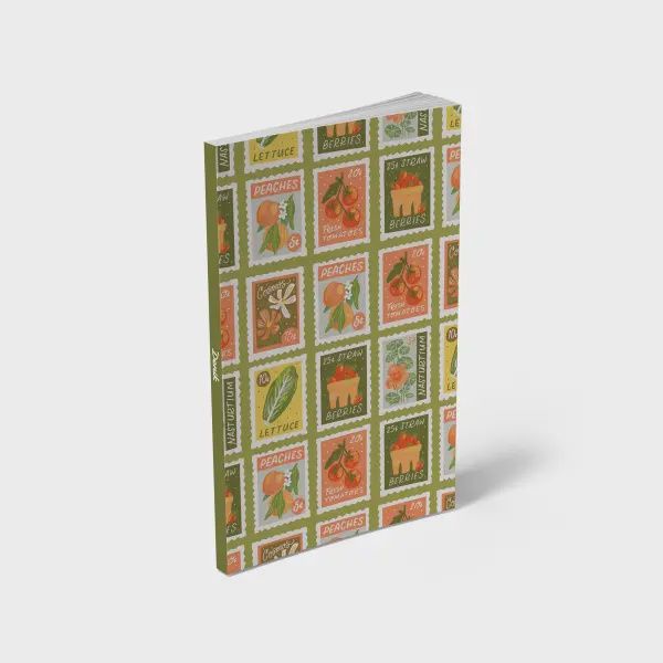 Garden Stamps Classic Layflat Notebook