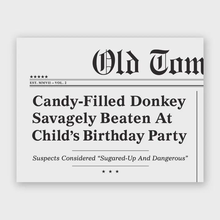 Candy-Filled Donkey Card