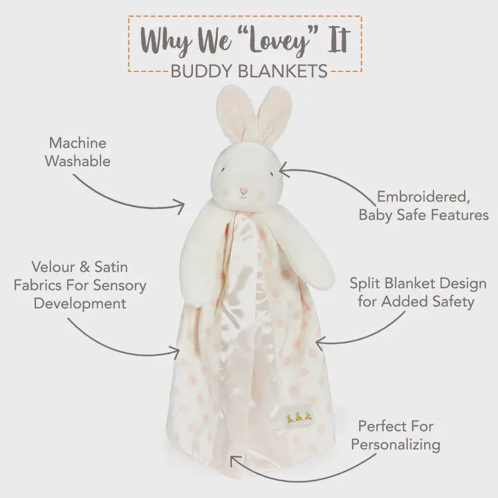 Blossom Bunny Dot Buddy Blanket