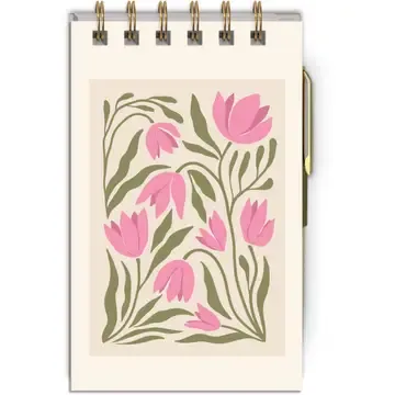 Spiral Flower Notepad, Style: Market Tulip