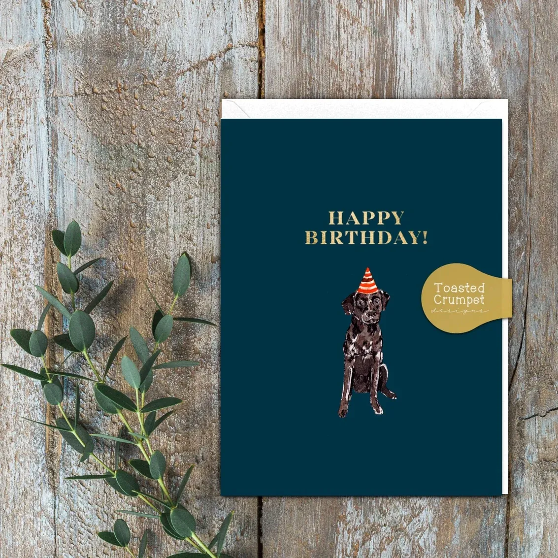 Toasted Crumpet Mini Greeting Cards, Style: Labrador