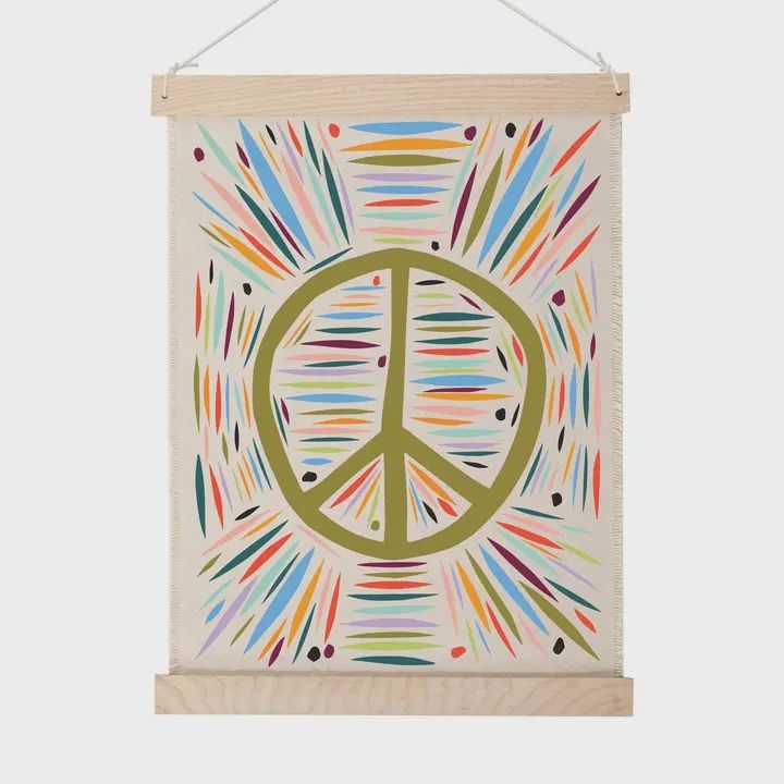 Mr Peace Canvas Wall Hanging