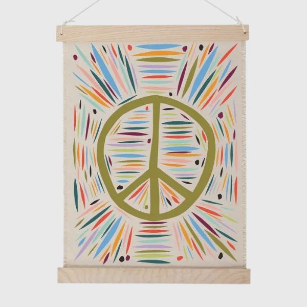 Mr Peace Canvas Wall Hanging