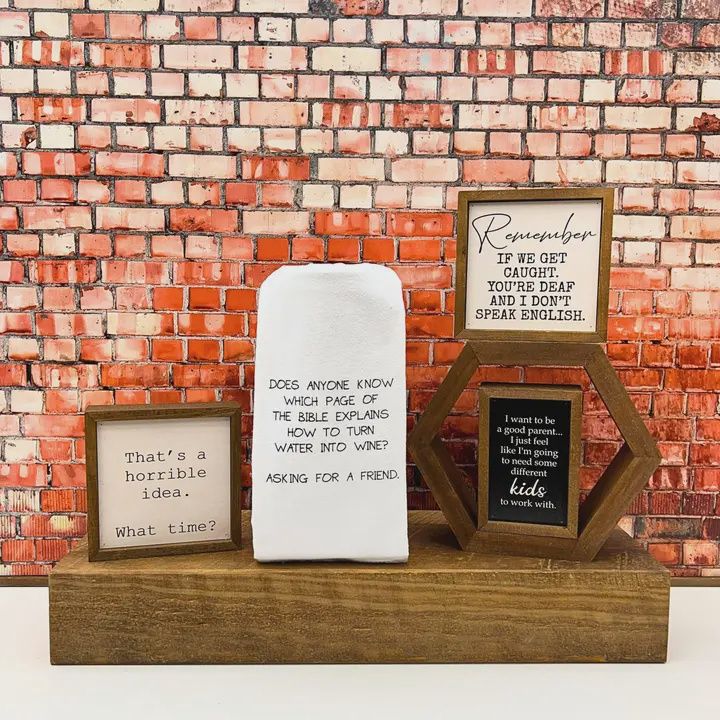 Remember If We Get Caught Funny Friend Gift Home Décor